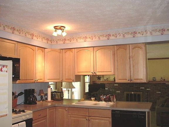 Kitchen overlooking family room