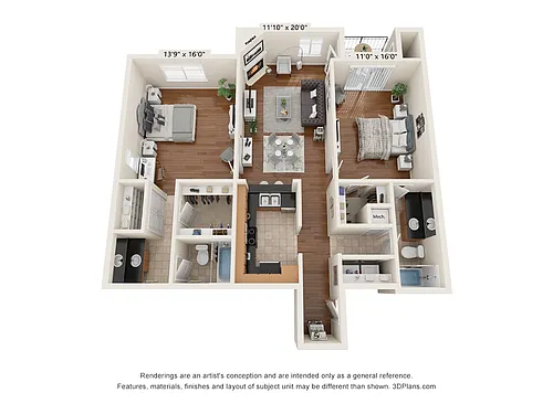 Floor plan Village - B1
