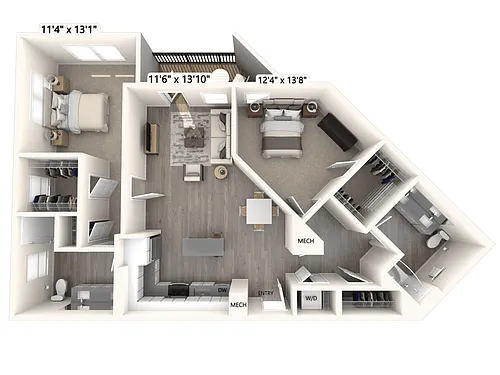 Floor plan B25U