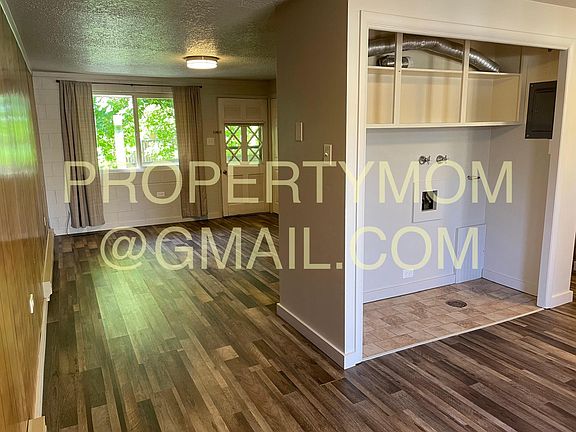 Looking back to front door from dining area.