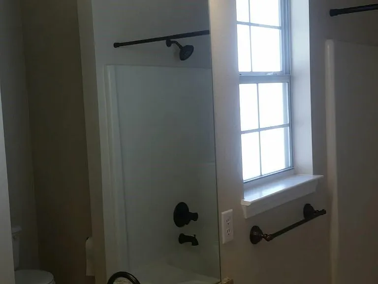 master bathroom with double sinks