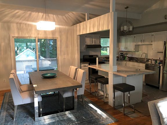 kitchen and dining area