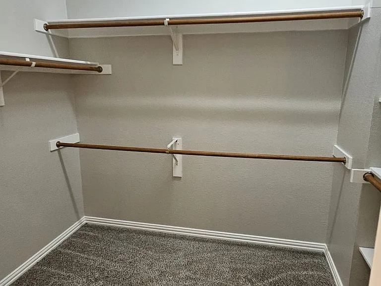 Big walk in closet (all the way to the top)