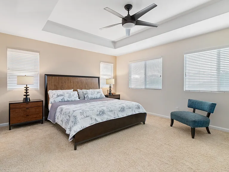 Main bedroom with full bathroom