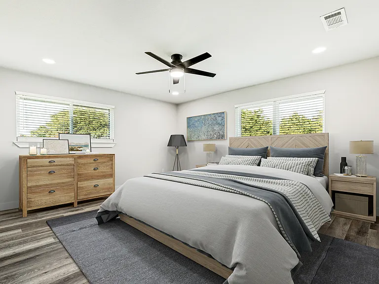 Virtually Staged Primary Suite.