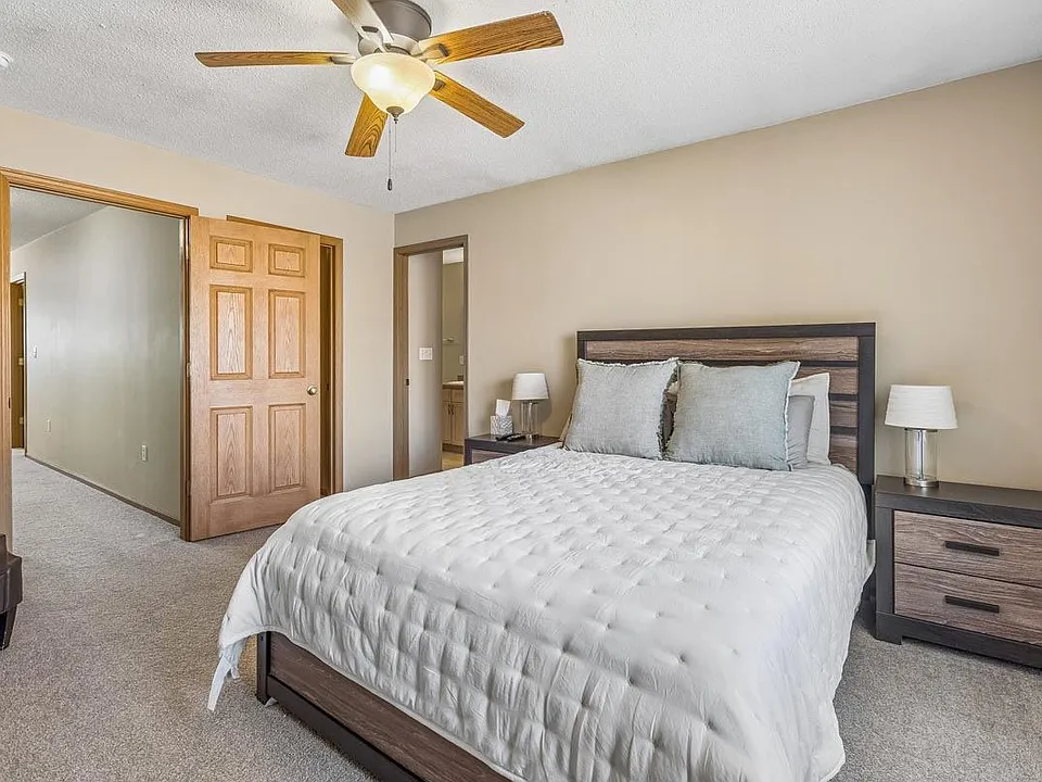 Comfortable bedrooms offer a peaceful retreat to unwind and recharge at the end of the day.