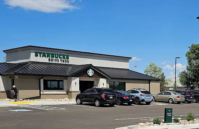 Starbucks across the street