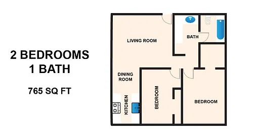 Floor plan 2X1 D
