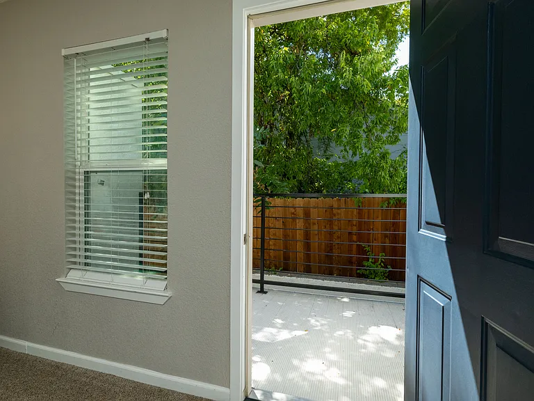 Porch view from the bedroom.