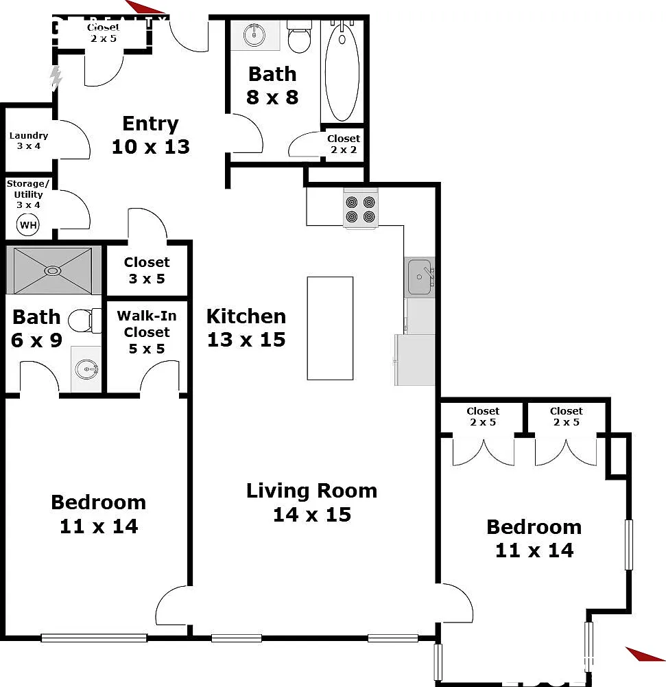2 bed, 1150 sqft, $3,400 — Photo 4