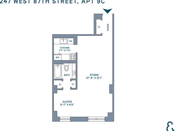 2nd image of 247 W 87th St #9C