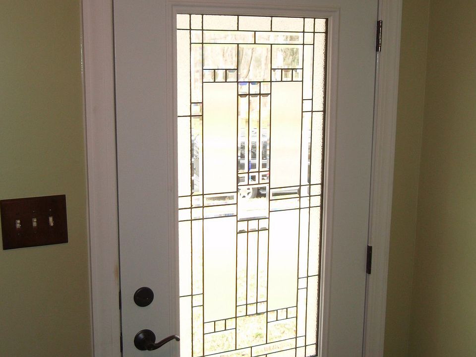 Custom Leaded Glass Door