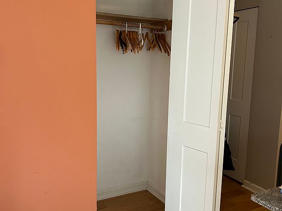 Coat closet in living room