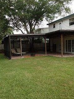 Fenced back yard