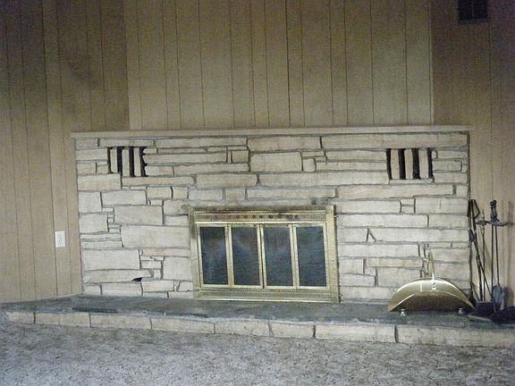 Fireplace in living room