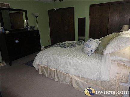 View of master bedroom from master bathroom