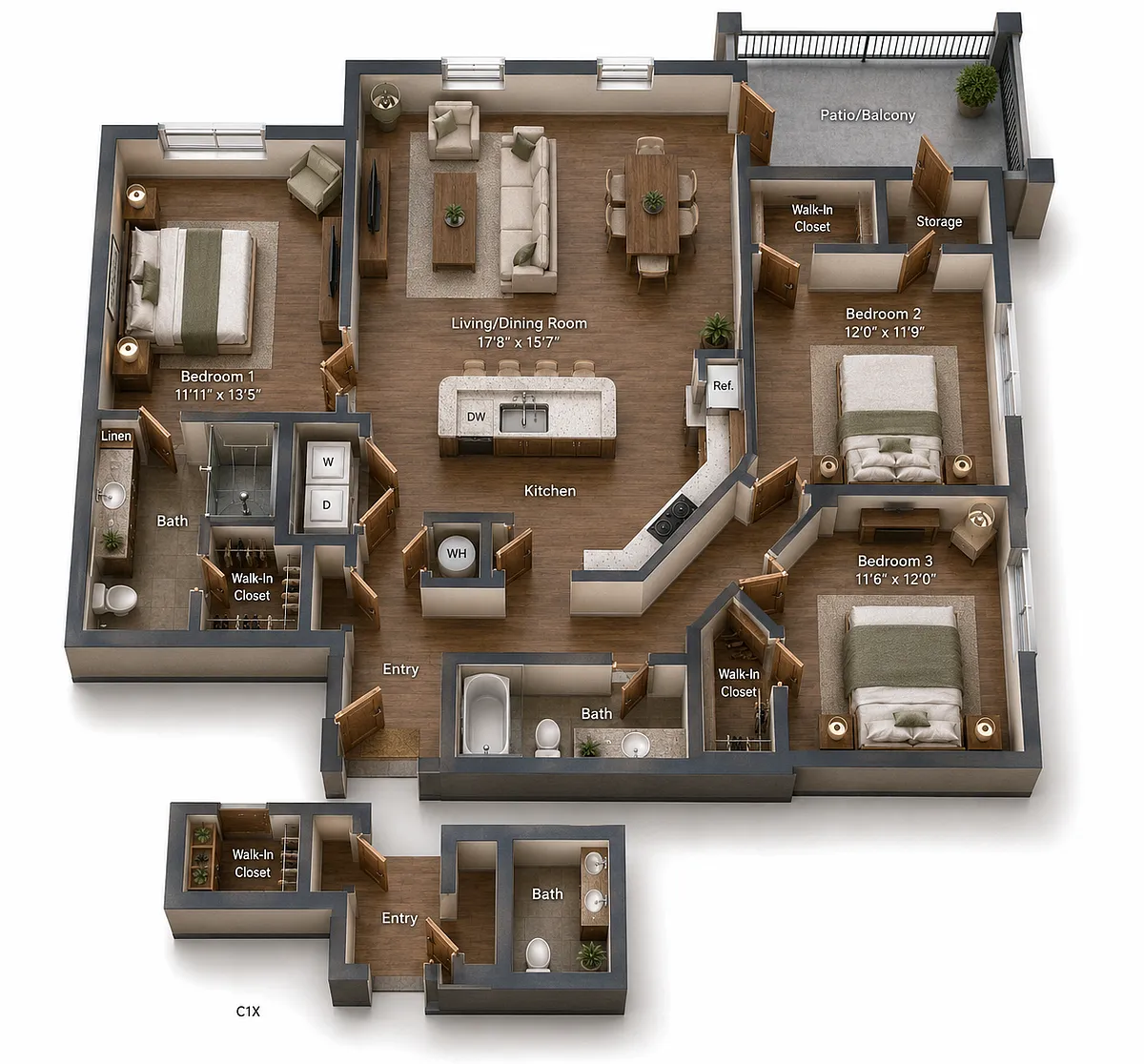 Floor plan C1