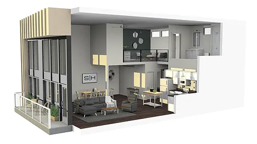 Floor plan Smith and High 2-bed Flat