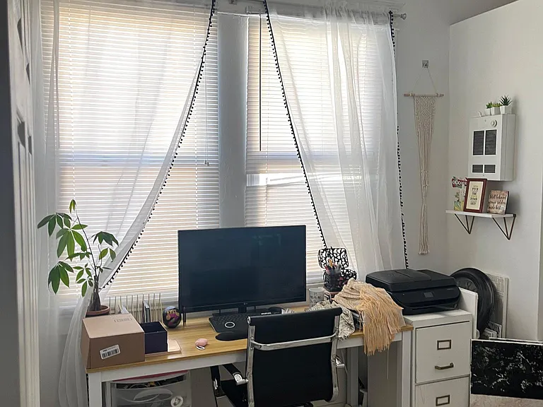 bright natural light in bonus room is great for office, guest room or workout