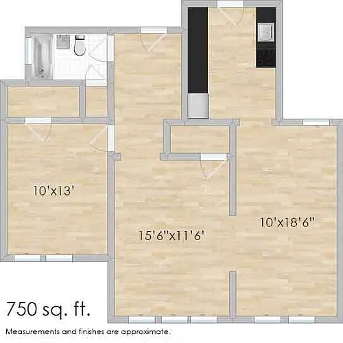 Floor plan 532 Des Plaines A