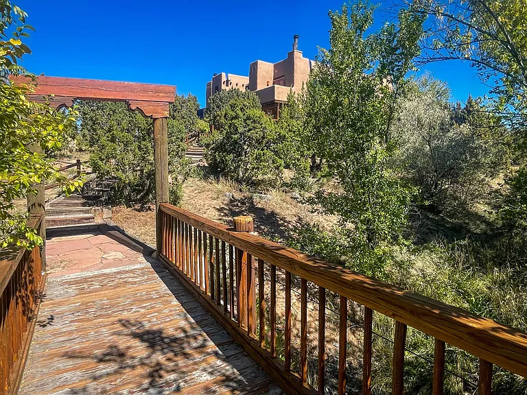 Bridge over seasonal creek along Tierra de Zia trail system