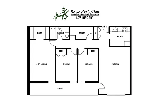 Floor plan 3 Bedroom