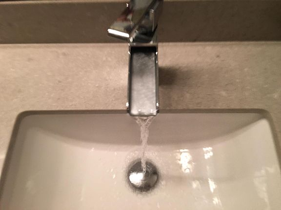Master bathroom sink detail