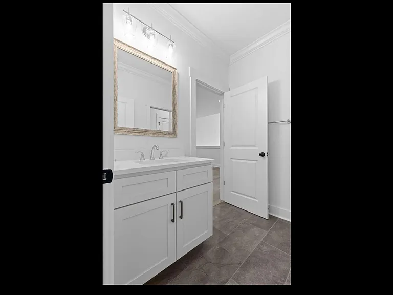 Jack-and-Jill bathroom on upper level.