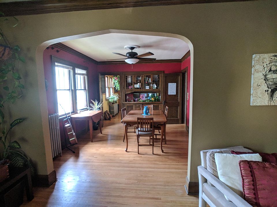 living room looking into the dining room