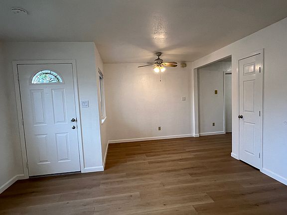 Living room and dining area