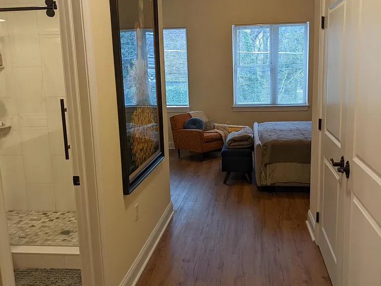 Hallway into Master Bedroom