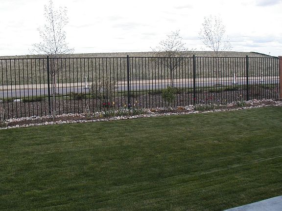 Backs a walking path