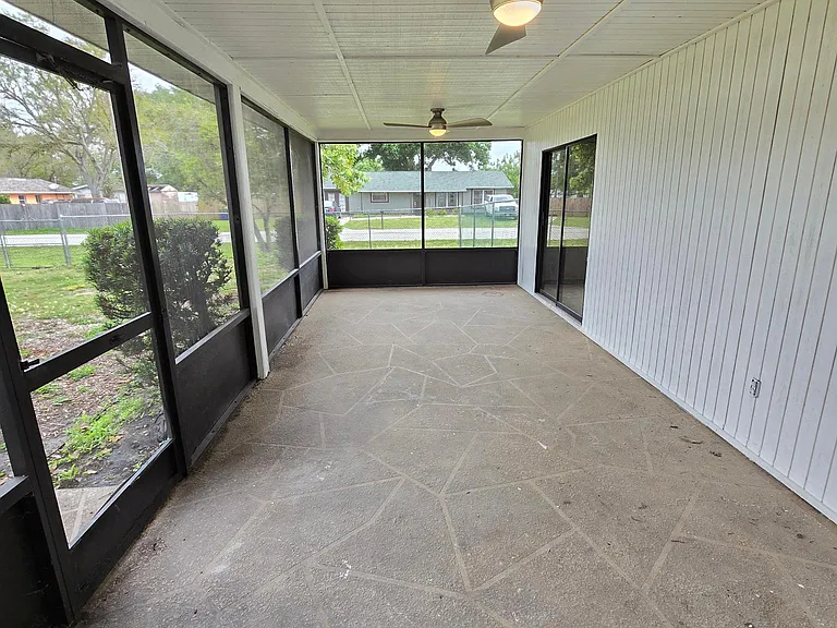 Screened lanai