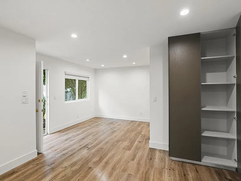 Open-Concept Living Room Space with Storage