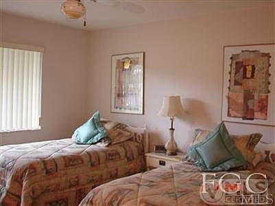 THE GUEST WING HAS SLIDER TO ENTRY PATIO AS WELL WITH A PRIVATE SLIDER WHICH INCLUDES THE FULL BATH ALSO!  MIRRORED WALL OF CLOSETS.