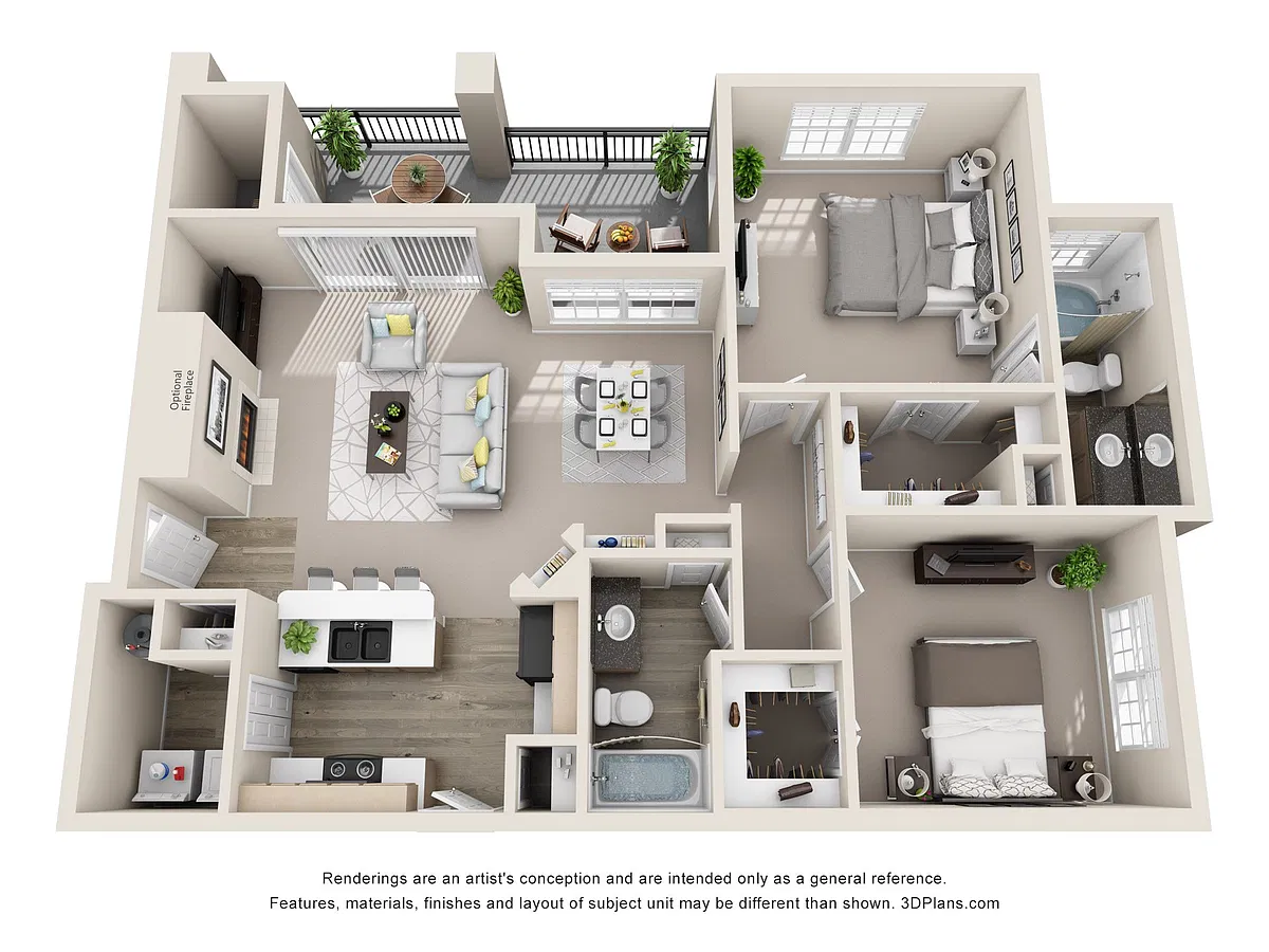 Floor plan B2, The Trevino