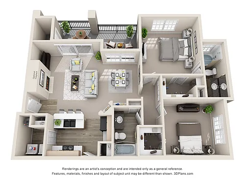 Floor plan B2, The Trevino