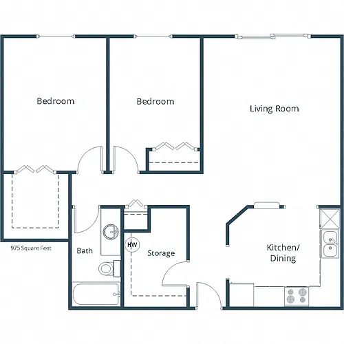 Floor plan Harrison 21B