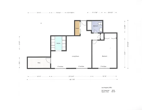 Floor plan One Bedroom