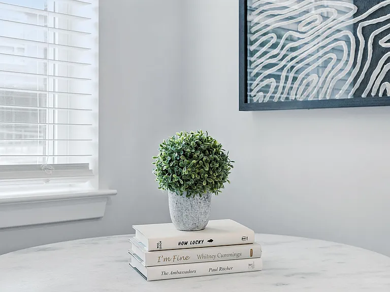 Modern Table with a Potted Plant