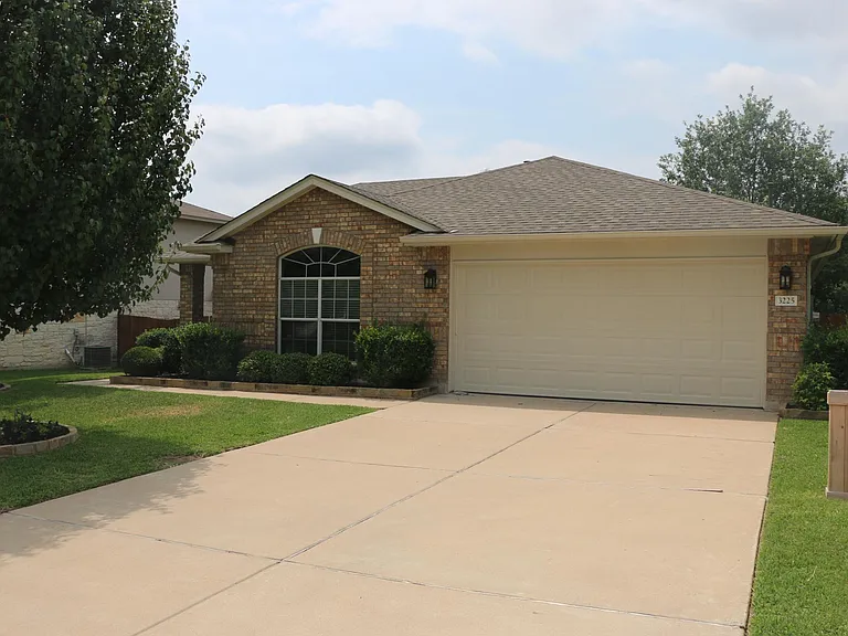 Front of the house - 2 car garage