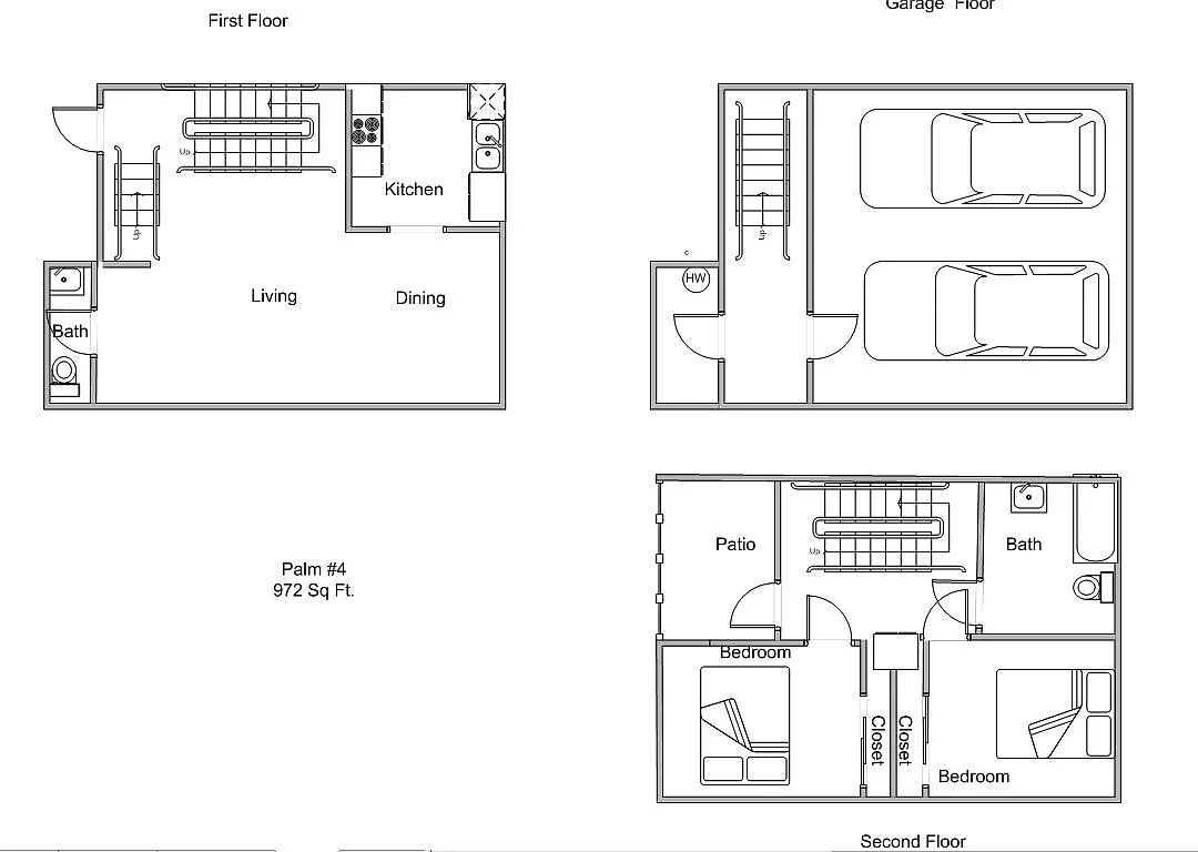2 bed, 1.5 bath, 972 sqft, $2,900 — Photo 2
