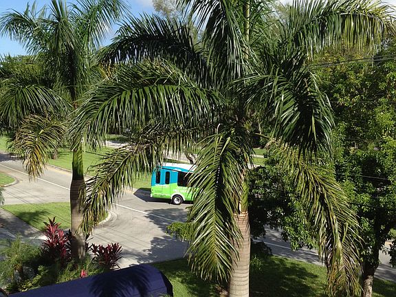 Balcony view/shuttle bus