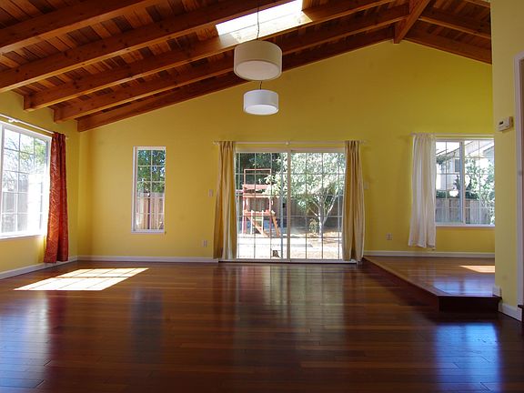 Great room! Airy and full of light. High ceilings with premium architectural douglas fir exposed beams.