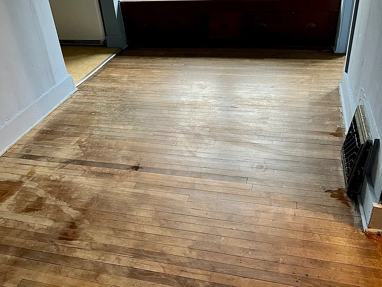 hall with in wall bench