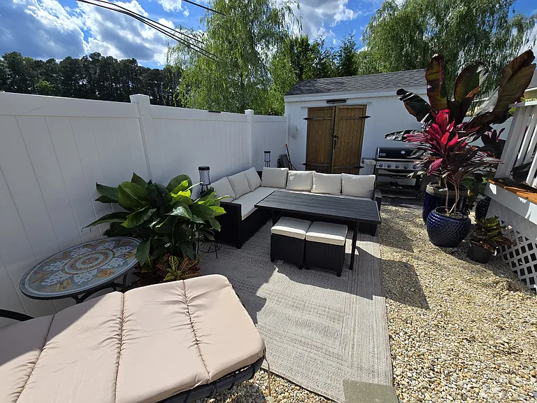 Backyard and shed
