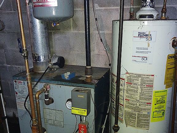 Hot water baseboard heat. 