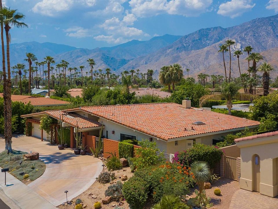 Beautiful area of two million dollar plus homes in desirable, less windy South Palm Springs.