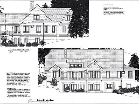 Left and Back Elevation