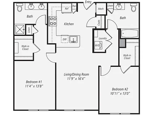 Floor plan B2-1129
